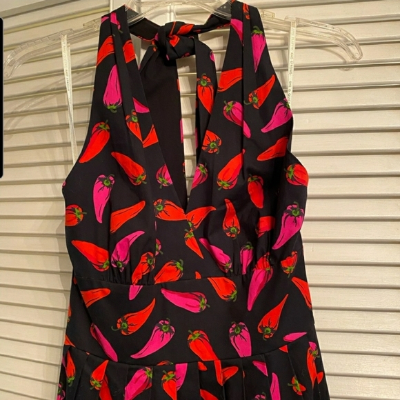 Kate Spade BNWOT Chilli pepper halter dress - Picture 3 of 7